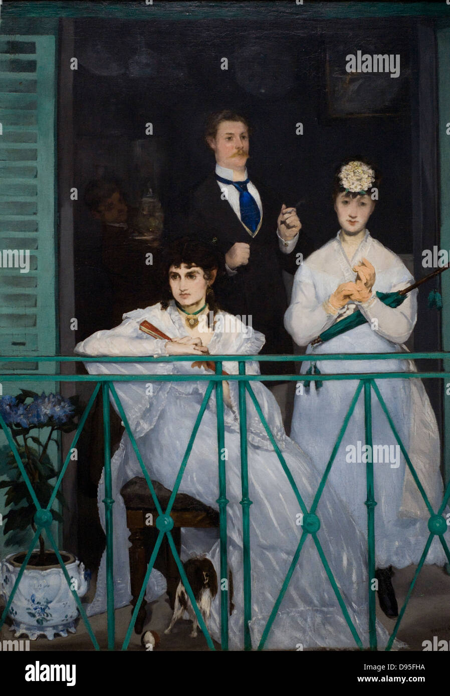 Edouard Manet Le Balcon - Balkon Berthe Morisot, Fanny Clauss, Antoine Guillemet 1869 XIX th Jahrhundert Französisch Schule Orsay Mu Stockfoto