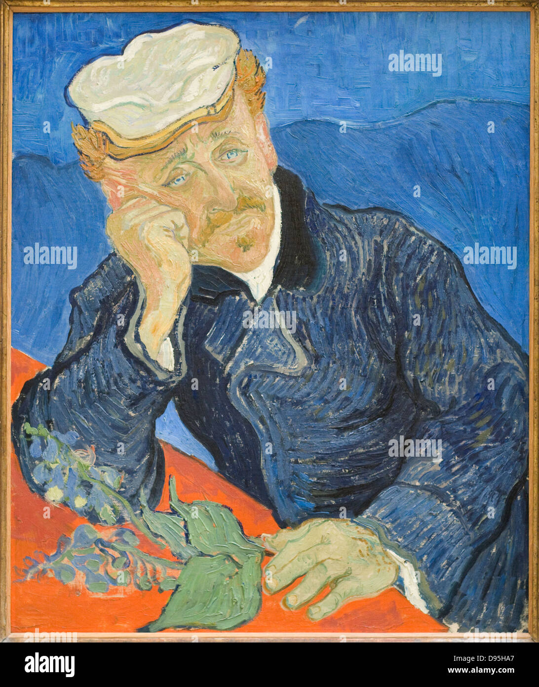 Vincent Van Gogh le Docteur Gachet 1890 XIX Jahrhundert Holländische Schule Öl auf Leinwand-Paris - Musée d ' Orsay Stockfoto