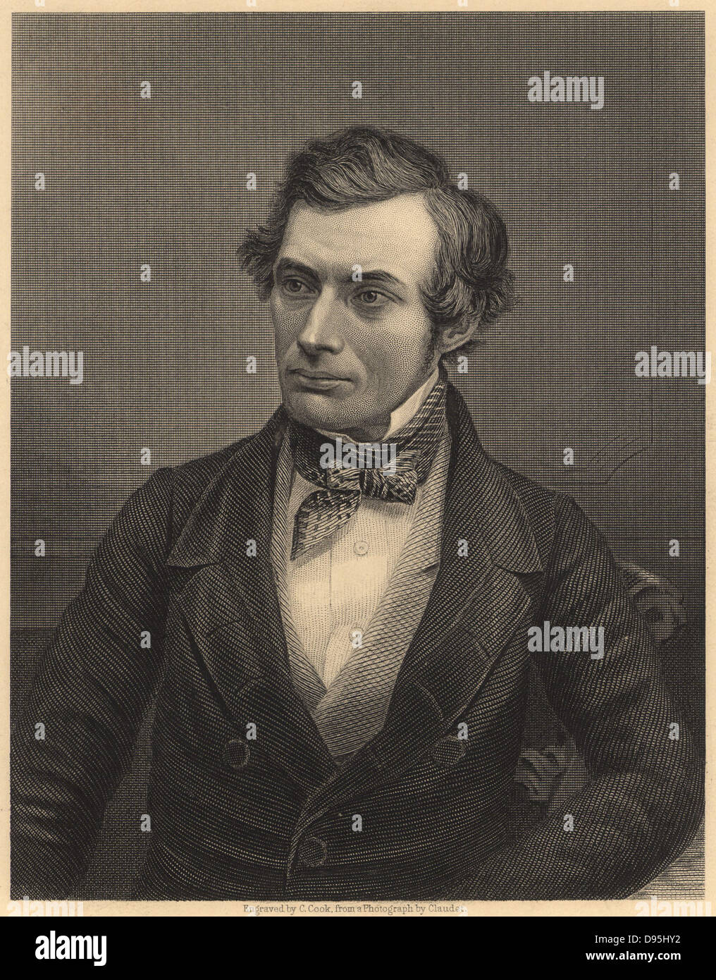 Thomas Graham (1805-1869) Schottischer Chemiker, der die Grundlagen der physikalischen Chemie gelegt. Von James Sheridan Muspratt 'Chemie' (London, c 1860). Gravur. Britische. Stockfoto