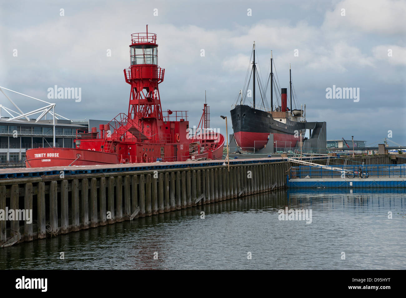 SS Robin, vervollständigen die Welten ältesten Streamship Royal Victoria Docks, London, England.11-6-2013 Stockfoto