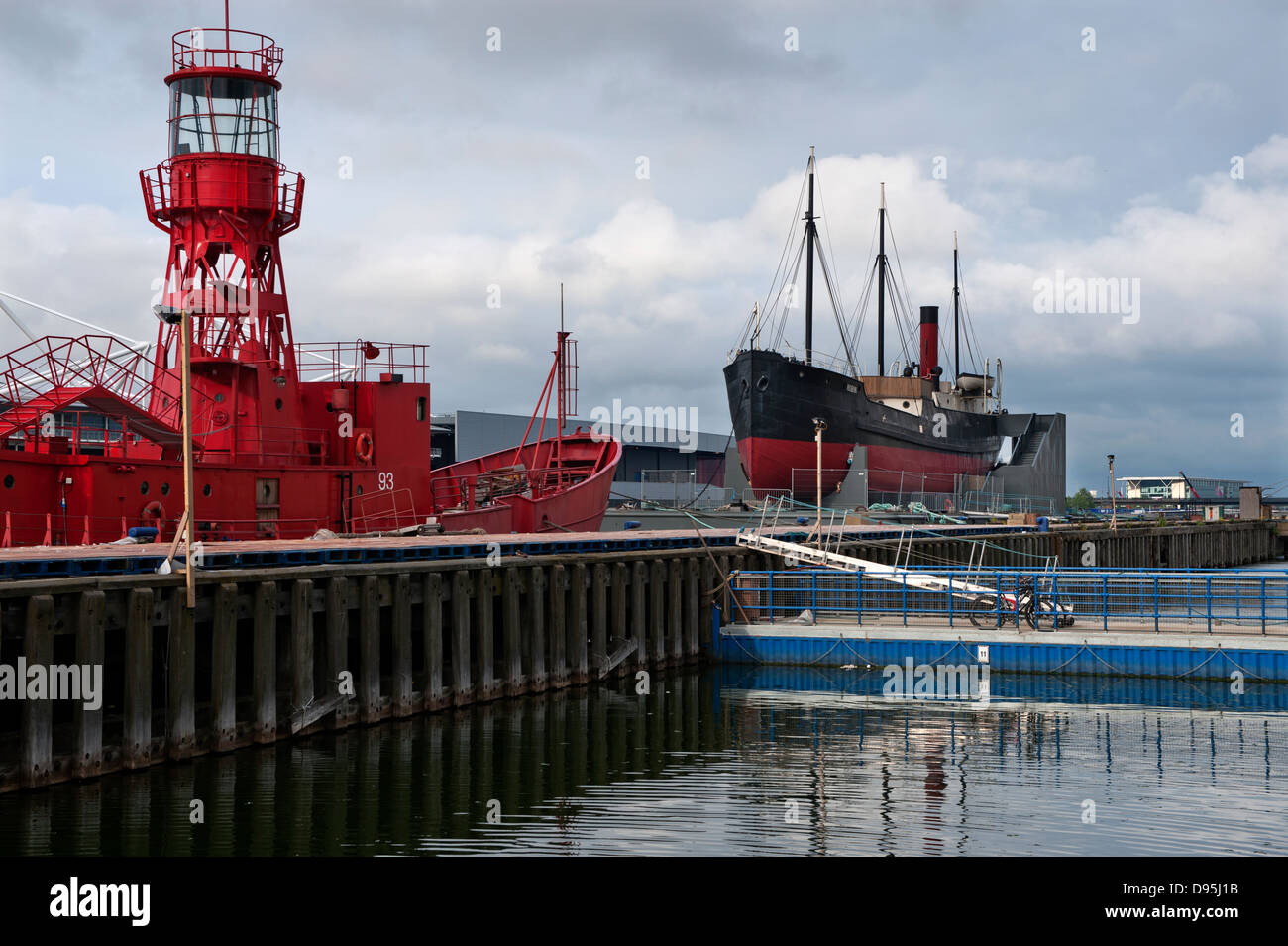 SS Robin, vervollständigen die Welten ältesten Streamship Royal Victoria Docks, London, England.11-6-2013 Stockfoto