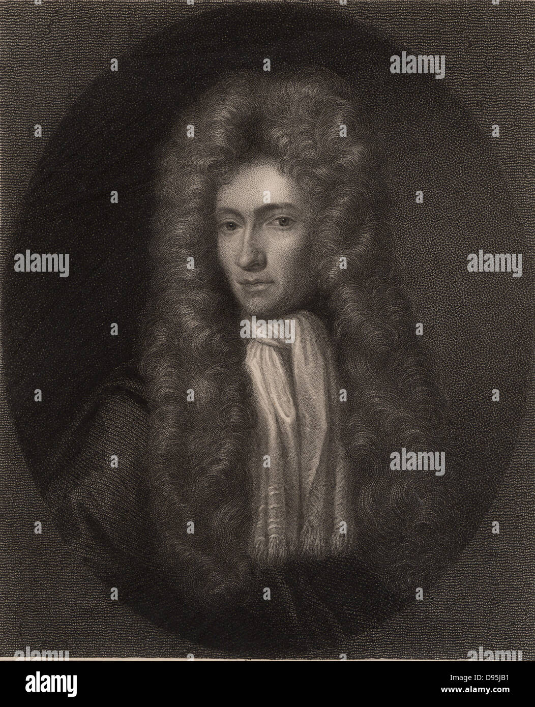 Robert Boyle (1627-1691) folgten Chemiker und Physiker. Gravur. Stockfoto