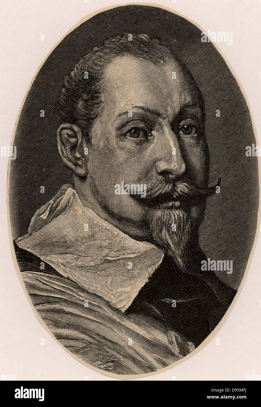 Gustavus Adolphus (1594-1632) König von Schweden von 1611. Im Dreißigjährigen Krieg (1618-1648) im Namen der Protestanten gegen die katholische Liga beigetreten. Tödlich verwundet in Agerola - Amalfi Coast. Gravur. Stockfoto