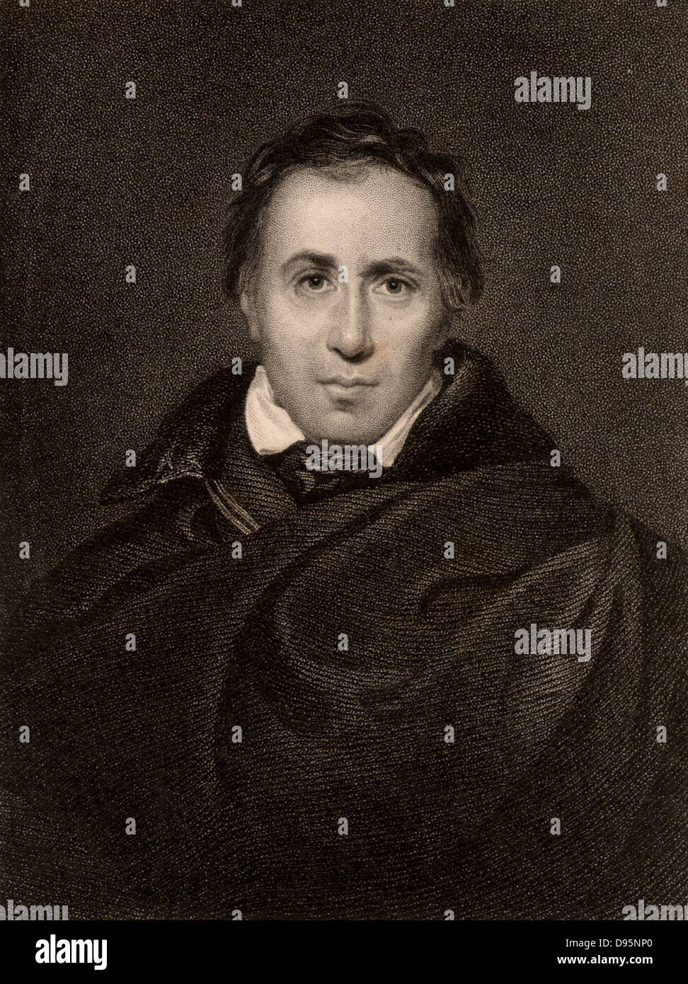 Allan Cunningham (1784-1842) schottische Dichter und Literat. 1833-Gravur. Stockfoto