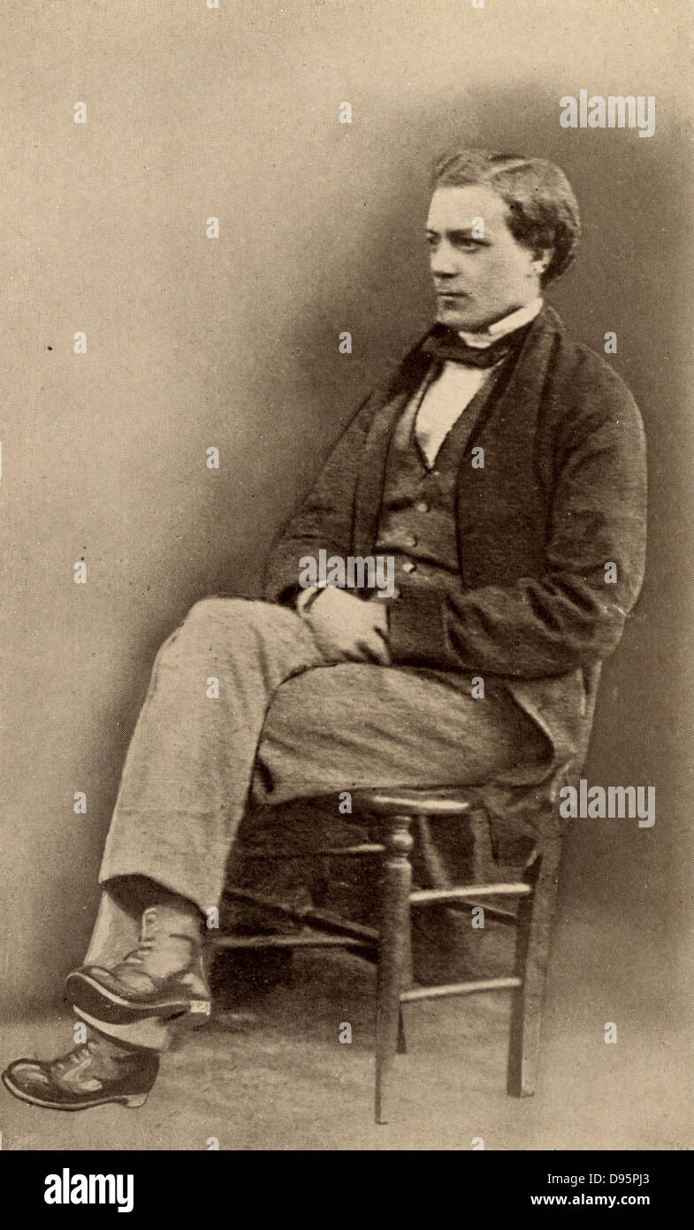 George Cadbury (1839-1922) im Alter von 18 Jahren. Englisch Quaker Unternehmer und Sozialreformer, der mit seinem Bruder Richard, über Schokolade Geschäft ihres Vaters im Jahr 1861 übernahm. Im Jahr 1866 waren sie der erste in Großbritannien Kakao als Getränk zu verkaufen. Im Jahre 1879 zog die Firma in Bournville, Birmingham. Von "Das Leben von George Cadbury" durch AG Gardiner (London, 1923). Stockfoto