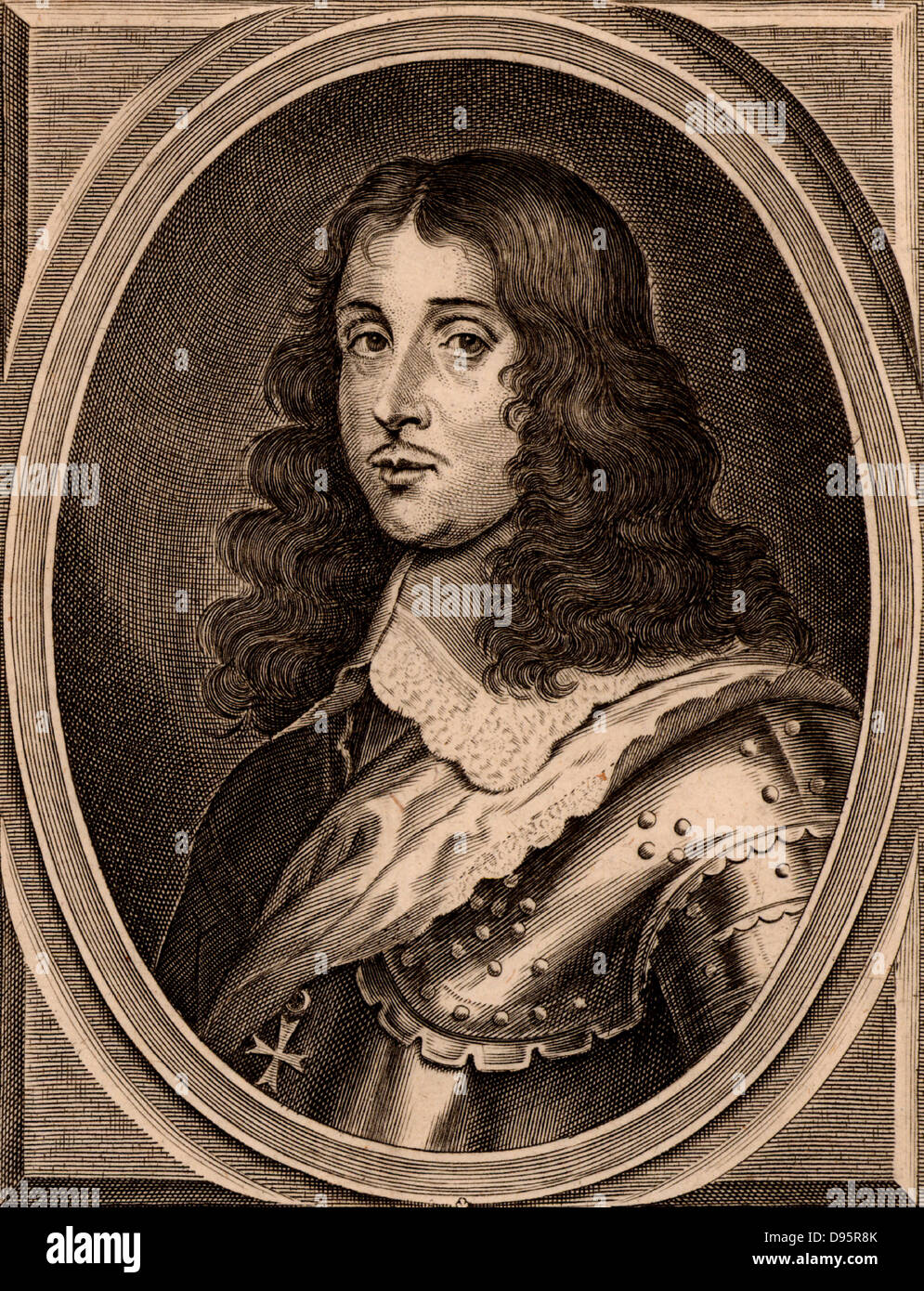 Don John (Juan) von Österreich (1547-1578) Spanischer Feldherr, unehelicher Sohn von Karl V., Kaiser des Heiligen Römischen Reiches und Halbbruder des Philipp II. von Spanien. Gravur. Stockfoto