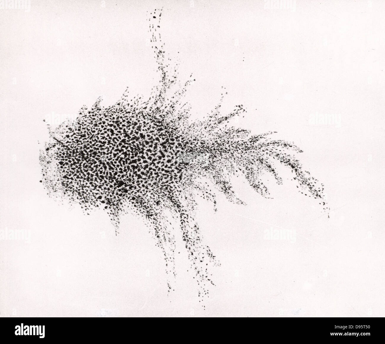 Lord Rosse Zeichnung der Krebsnebel (M1) aus seinem Papier" Bemerkungen zu einigen der Nebel" von "Philosophical Transactions der Royal Society" (London, 1851). William Parsons, 3rd Earl of Rosse (1800-1867). Stockfoto