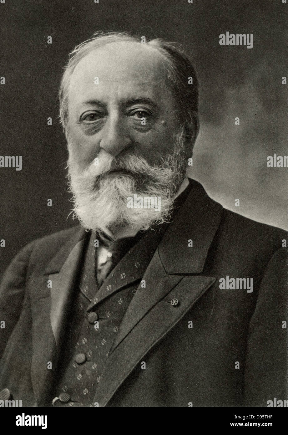 Camille Saint-Saens (1983), französischer Komponist und Organist. Von einem Foto von Nadar, Pseudonym von Gaspard-Felix Tournachon (1820-1910). Stockfoto