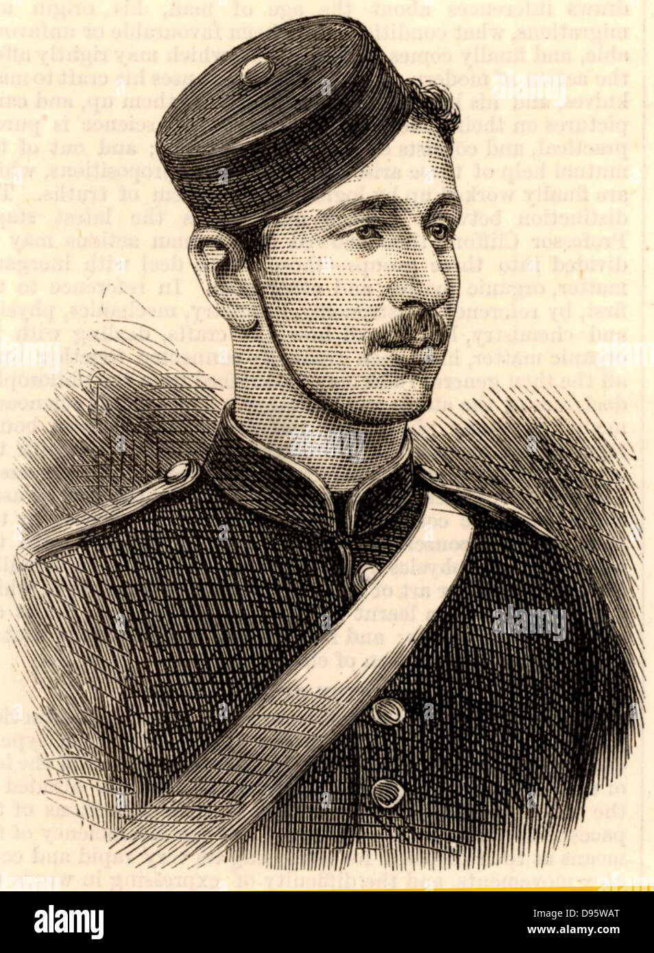 Der kaiserliche Prinz. Prinz Louis Napoleon (1856-1879), Sohn von Napoleon III. von Frankreich und Kaiserin Eugenie, als Kadett an der Königlichen Militärakademie in Woolwich. In der Britischen Armee gedient und war in die Zulu Krieg getötet. Von der "Illustrated London News" (London, 6. März 1875). Stockfoto