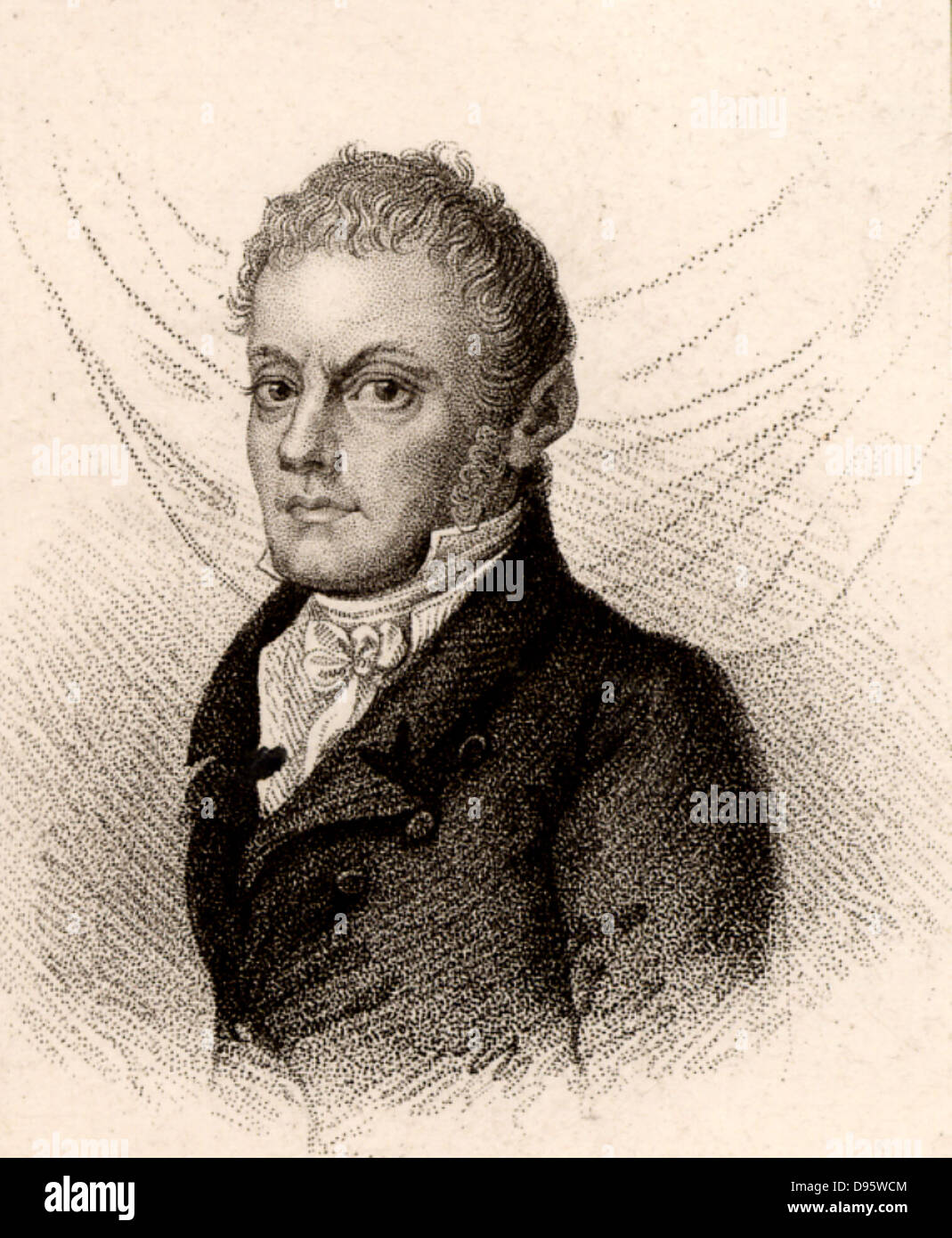 Johann (Christoph) Kaspar Spurzheim (1776-1832) deutscher Kranioscop. Stockfoto