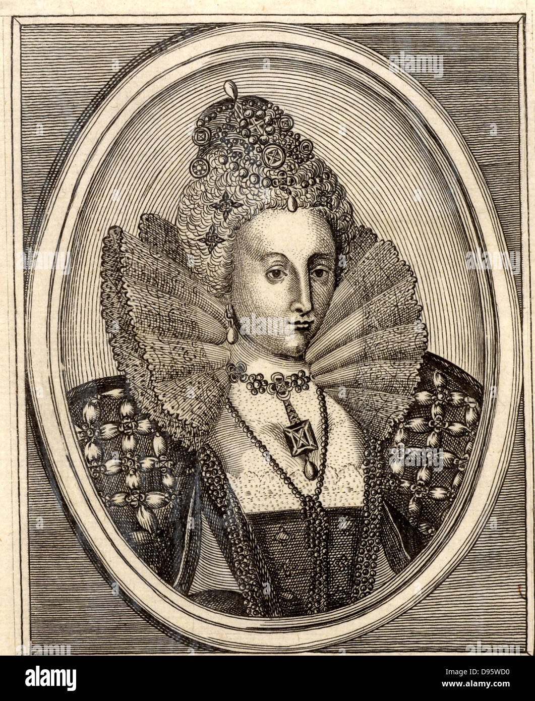Elizabeth ich (1533-1603), Königin von England von 1558.  Letzten Tudor Monarchen von England. Stockfoto
