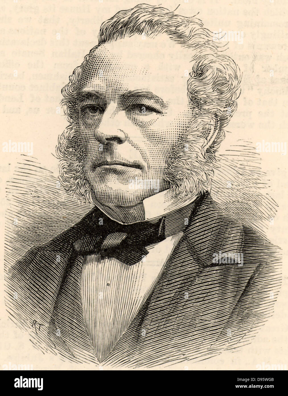 George Gabriel Stokes (1819-1903) Britische mathematische Physiker im County Sligo, Irland geboren. Lucasian Professor der Mathematik an der Universität Cambridge, England (1849-1903). Präsident der britischen Gesellschaft zur Förderung der Wissenschaft (1869). Stockfoto