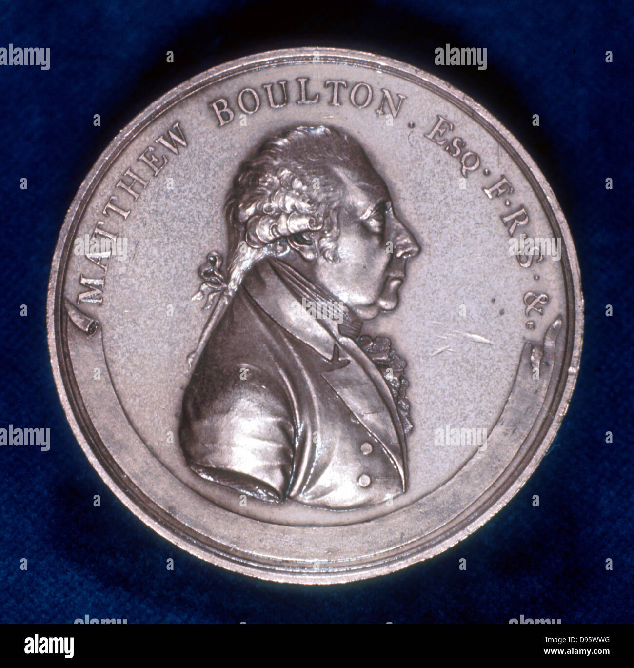 Matthew Boulton (1728-1809) englische Unternehmer, Ingenieur und Unternehmer. Medaille schlug anlässlich seines Todes. Stockfoto