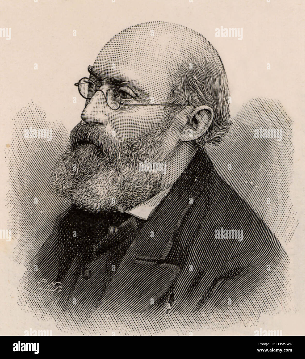 George Buchanan (1831-1895), englischer Arzt, der ein Interesse an der Verbesserung der sanitären Bedingungen. Chief Medical Officer für die lokale Regierung (1879-1892). Gravur, 1895. Stockfoto