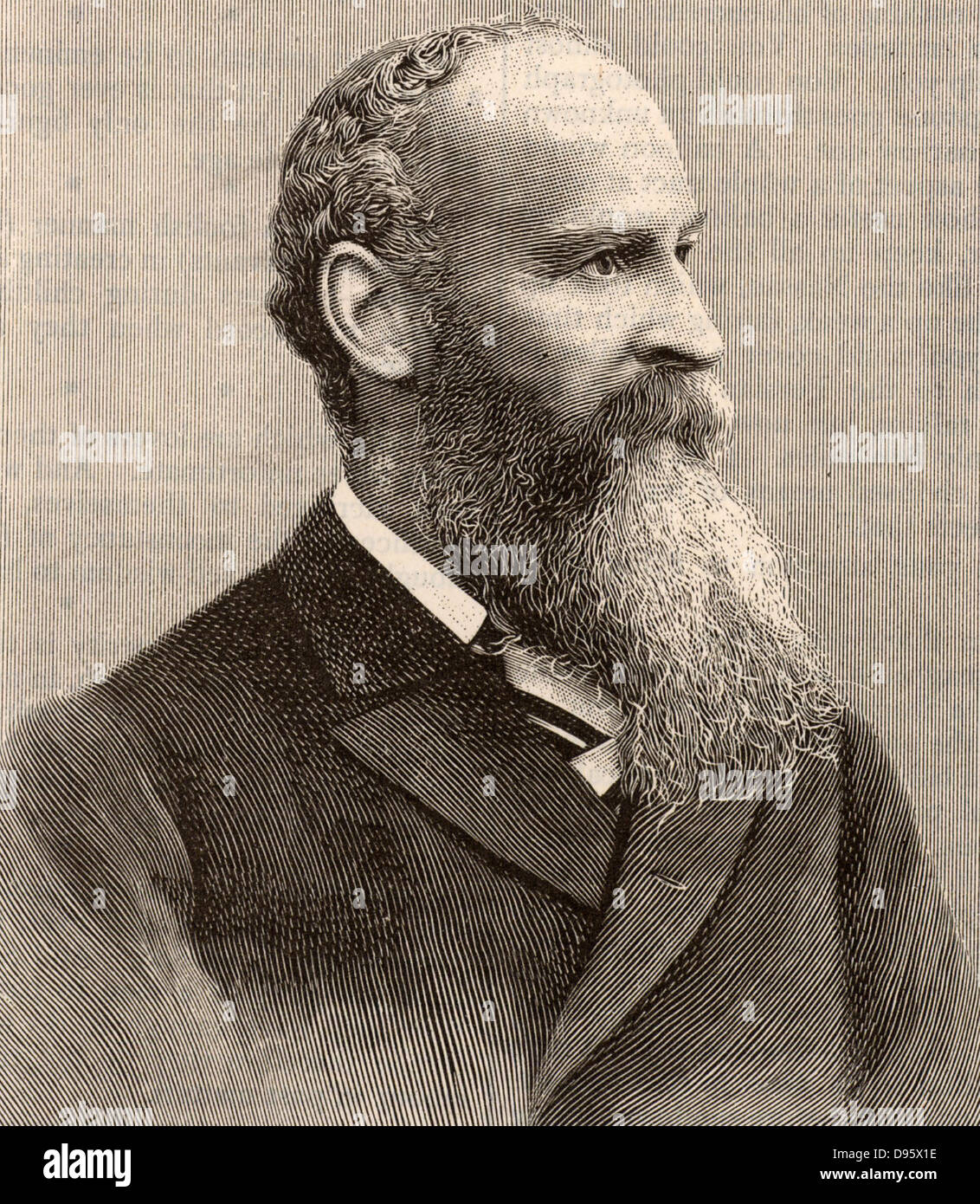 John Mackenzie Speck (1846-1904) Englisch wissenschaftliche Schriftsteller und Dozent für Astronomie, Ballooning interessiert, die drahtlose Telegraphie, Akustik und Kinematographie. Gravur c 1900. Stockfoto