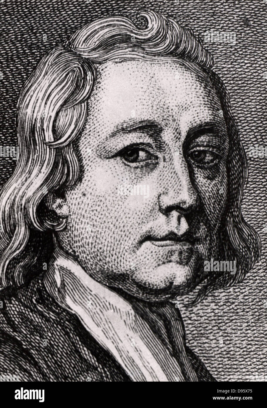 Thomas Burnett (1635-1715), englischer Theologe und Schriftsteller auf  Kosmogonie, im Croft in der Nähe von Darlington, County Durham, England  geboren. Seine Ideen zur Entstehung und Aufbau der Erde waren spekulative  und unwissenschaftlich.