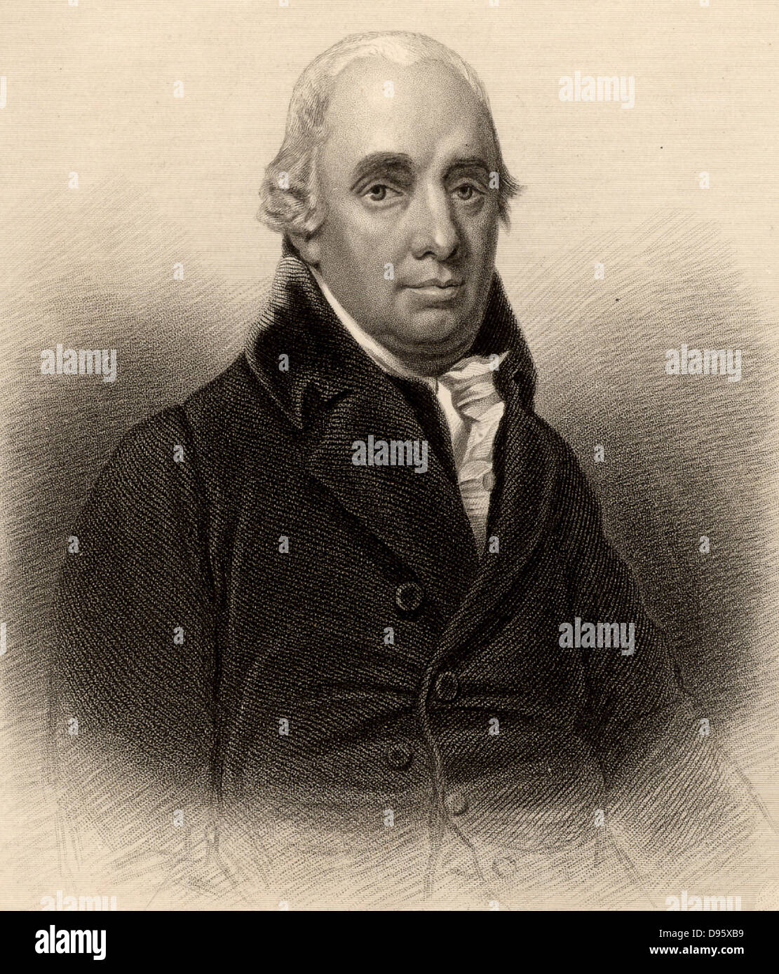 Dugald Stewart (1853-1828) Schottischer Philosoph und Mathematiker in Edinburgh geboren. Professor für Philosophie an der Universität Edinburgh (1785-1809). Gravur von 'ein Biographisches Lexikon der hervorragenden Schotten" von Thomas Thomson (1870). Stockfoto