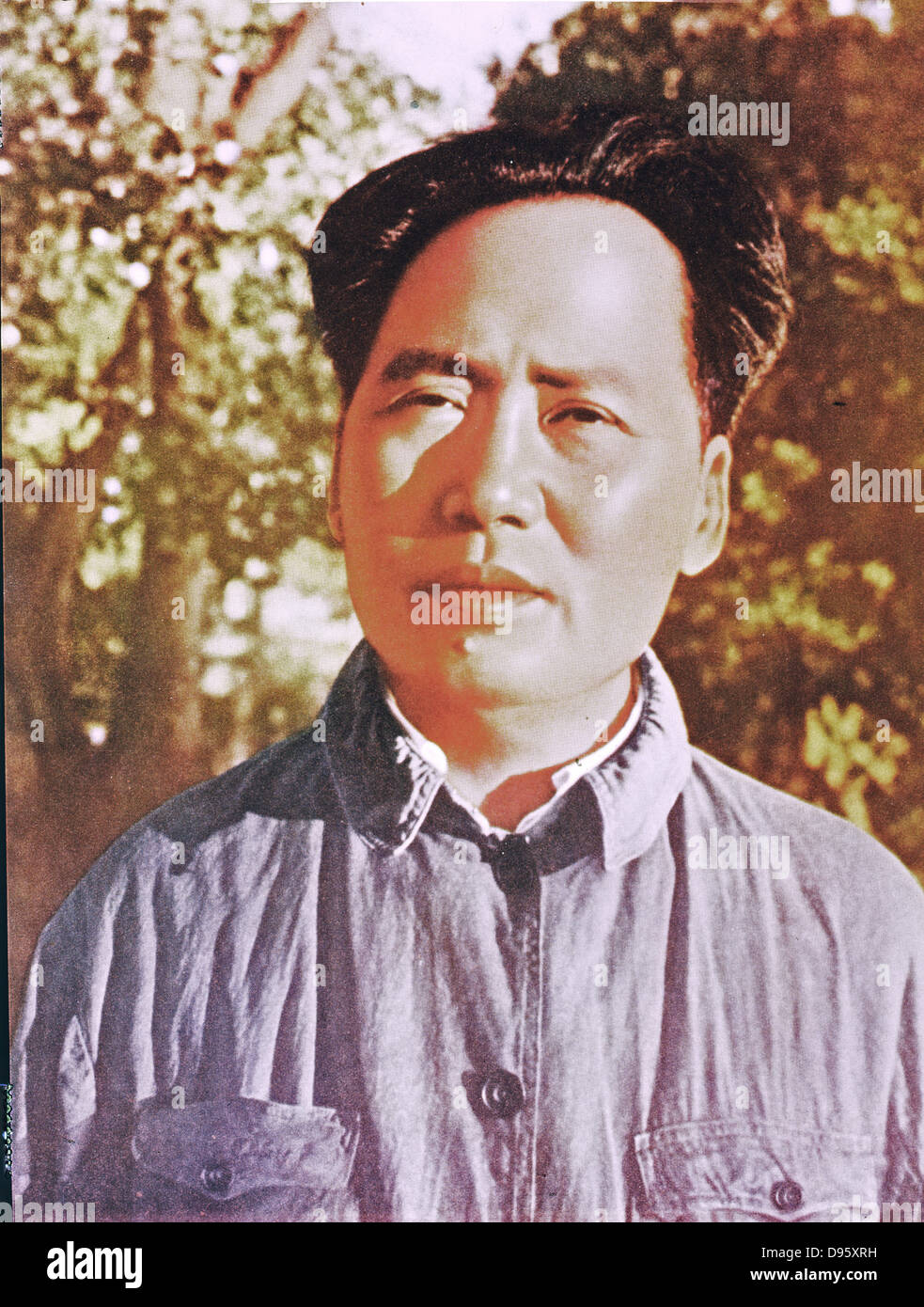 Mao Tse-Tung (Mao Zedong) 1893-1976, Chinesische kommunistische Führer. Mao in Yanan während der Widerstand gegen die japanische Invasion. chinesisch-japanischen Krieges 1937-1945 Stockfoto