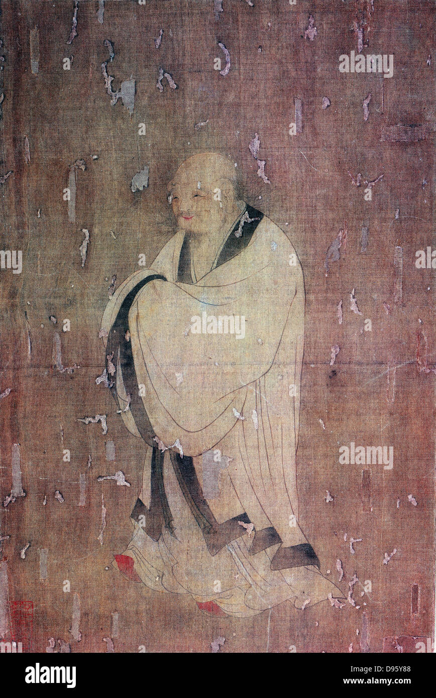Chinesische Philosoph Lao-Tseu (Laotse) und Salbei, Vater des Taoismus. 6. Jahrhundert vor Christus. British Museum. Stockfoto