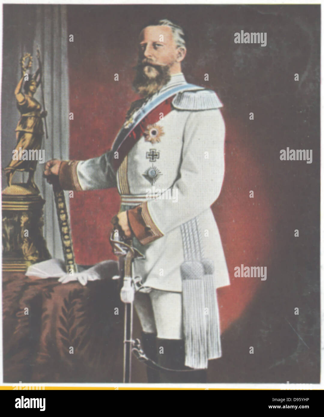 Friedrich III (1831-1888) Kaiser von Deutschland 1888. Er heiratete Victoria, Prinzessin von Großbritannien und die älteste Tochter von Königin Victoria. Stockfoto