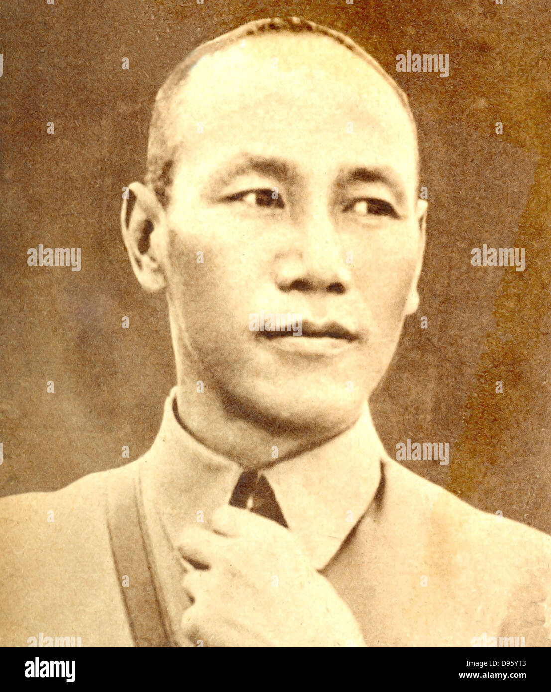 Chiang Kai-shek (1887-1975) Chinesische politische und militärische Führer in zu der Zeit wurde er Leiter des Koumintang im Jahre 1925. Präsident der Republik China (anti-kommunistische) in Taiwan ab 1949. Stockfoto