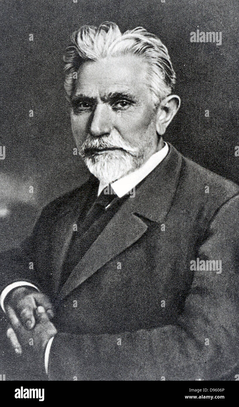 (Ferdinand) August Bebel (1840-1913) deutsche Sozialdemokrat. Stockfoto