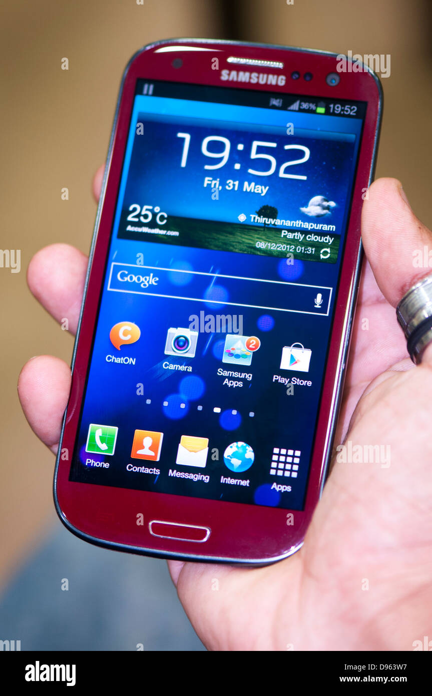 Samsung s3 smartphone Stockfoto