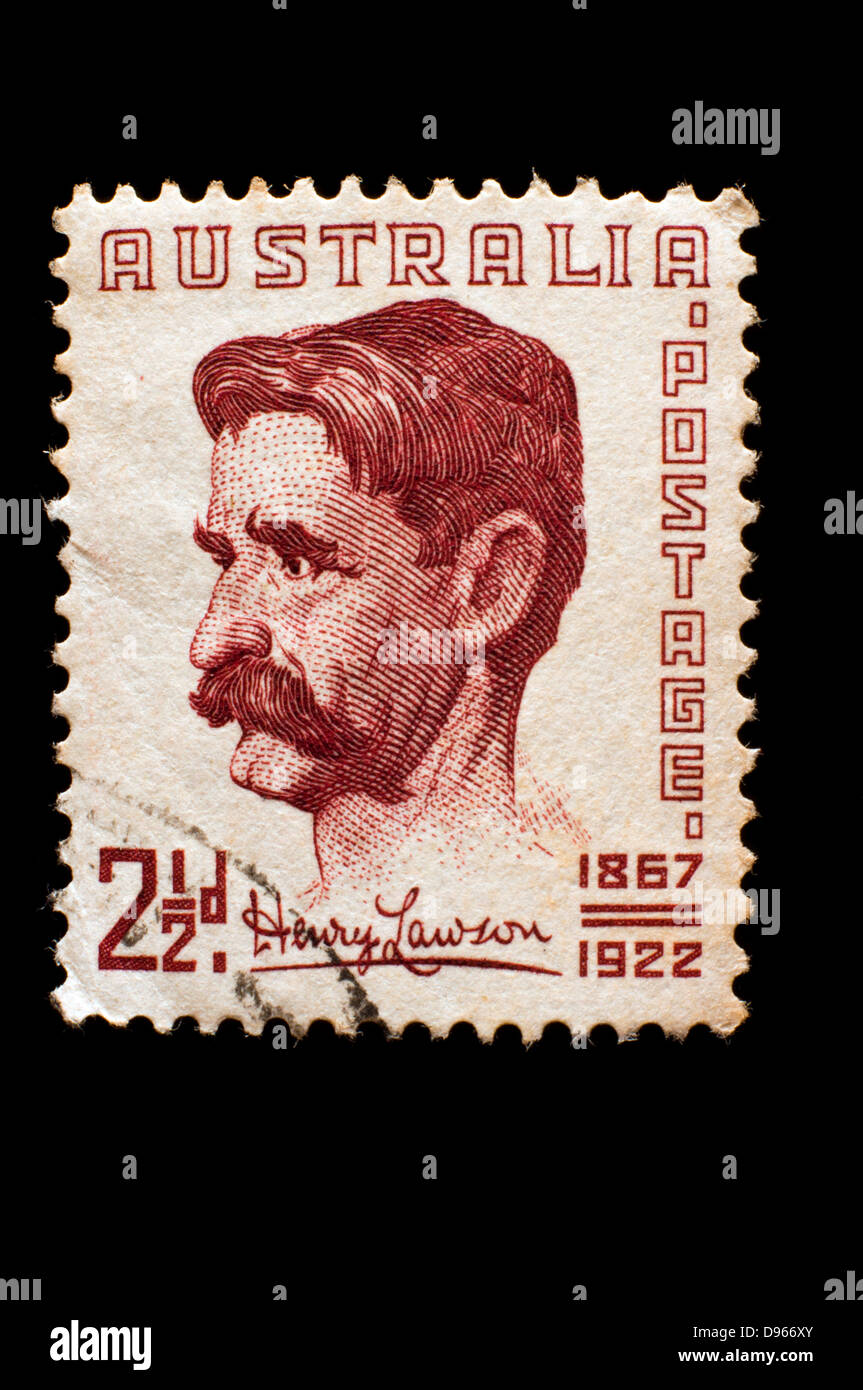 australische Briefmarken in Studioumgebung Stockfoto