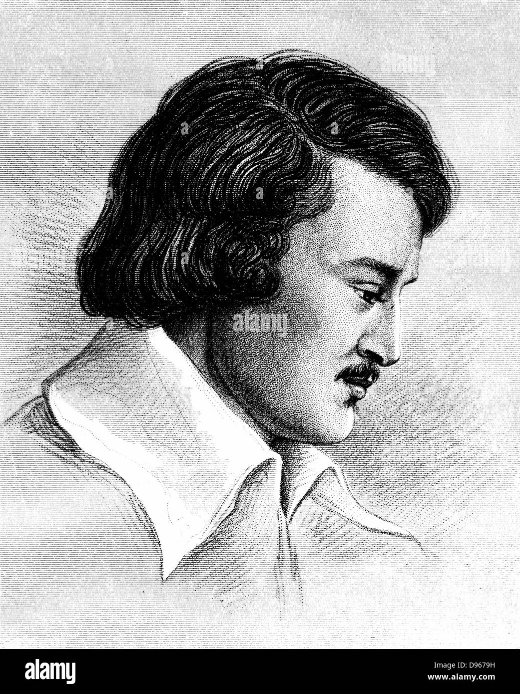 (Jean) Louis (Rodolphe) Agassiz (1807-1873) Swiss-born American Naturalist und Glaziologe, bei 19. Von Elizabeth Cary Agassiz' Louis Agassiz: sein Leben und seine Korrespondenz' Boston 1885. Gravur. Stockfoto