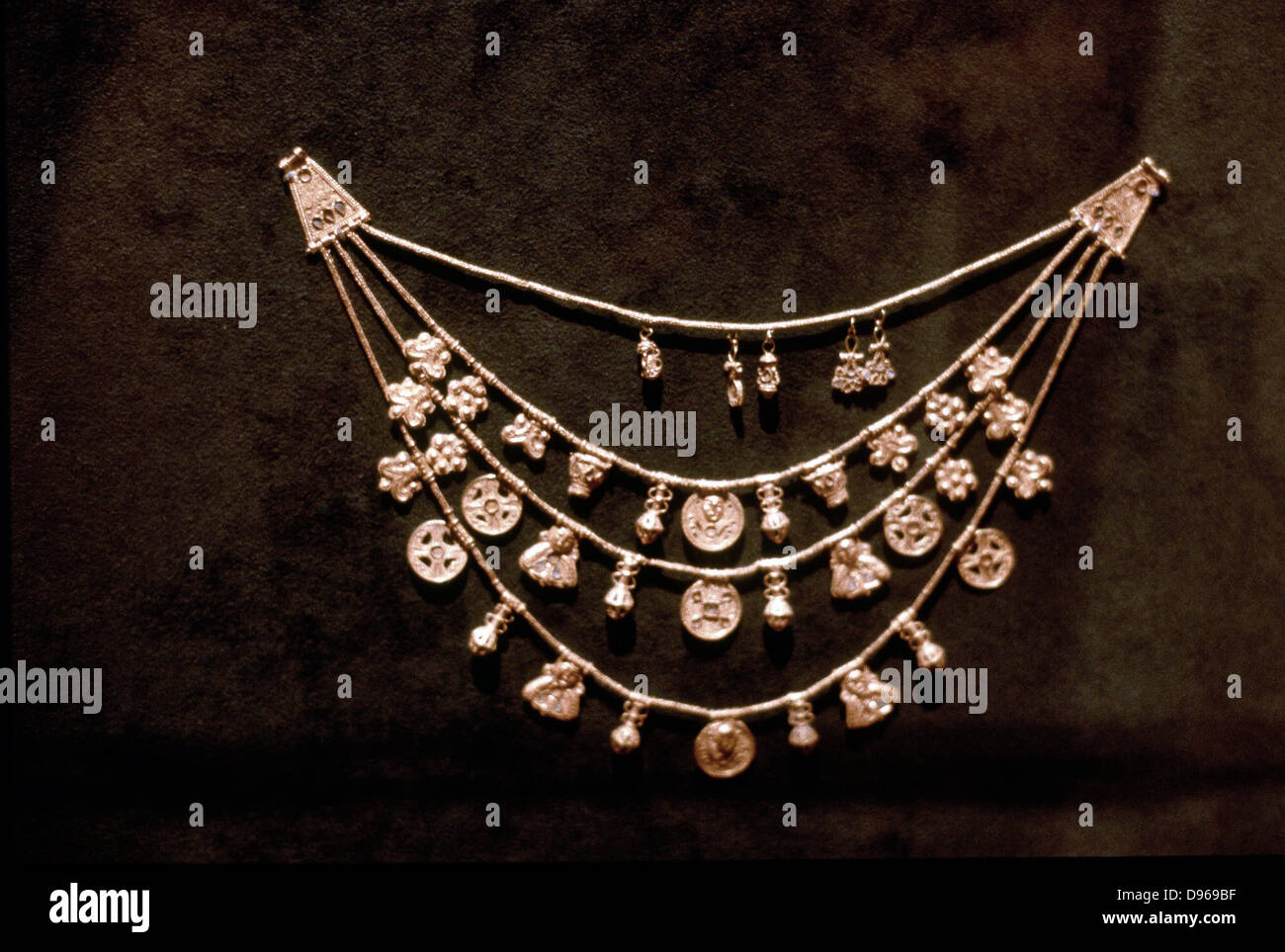 Phönizische gold Schmuck. 5. Jahrhundert vor Christus. Stockfoto