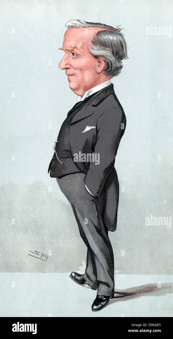 Herbert Henry Asquith (1852-1928) der britischen Liberalen Staatsmann. Premierminister 1908-1916. Karikatur von py'S" (Leslie Ward) von 'Vanity Fair', London, Juli 1904. Stockfoto