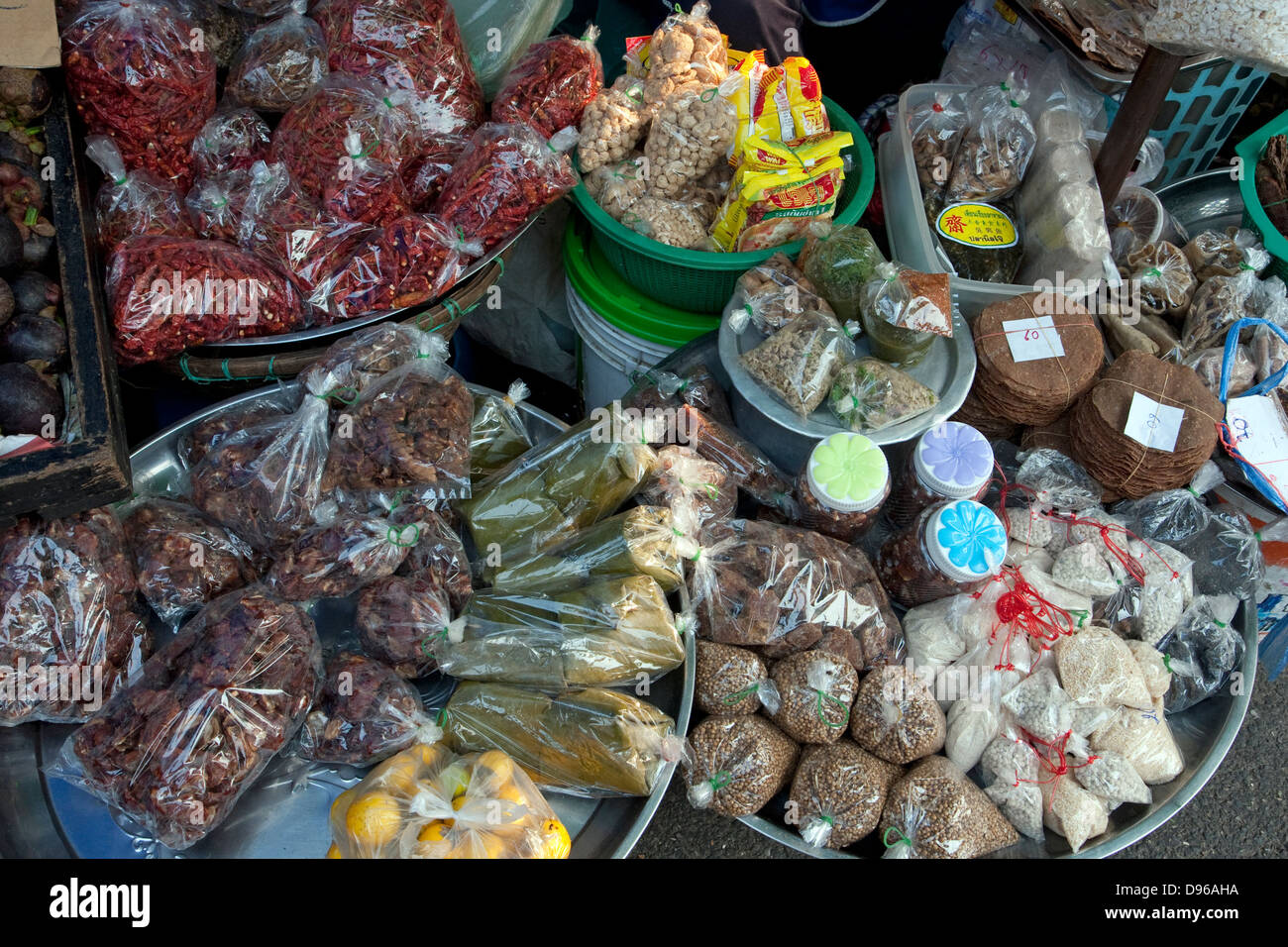 Morgen Straßenmarkt, Chiang Mai, Thailand Stockfoto