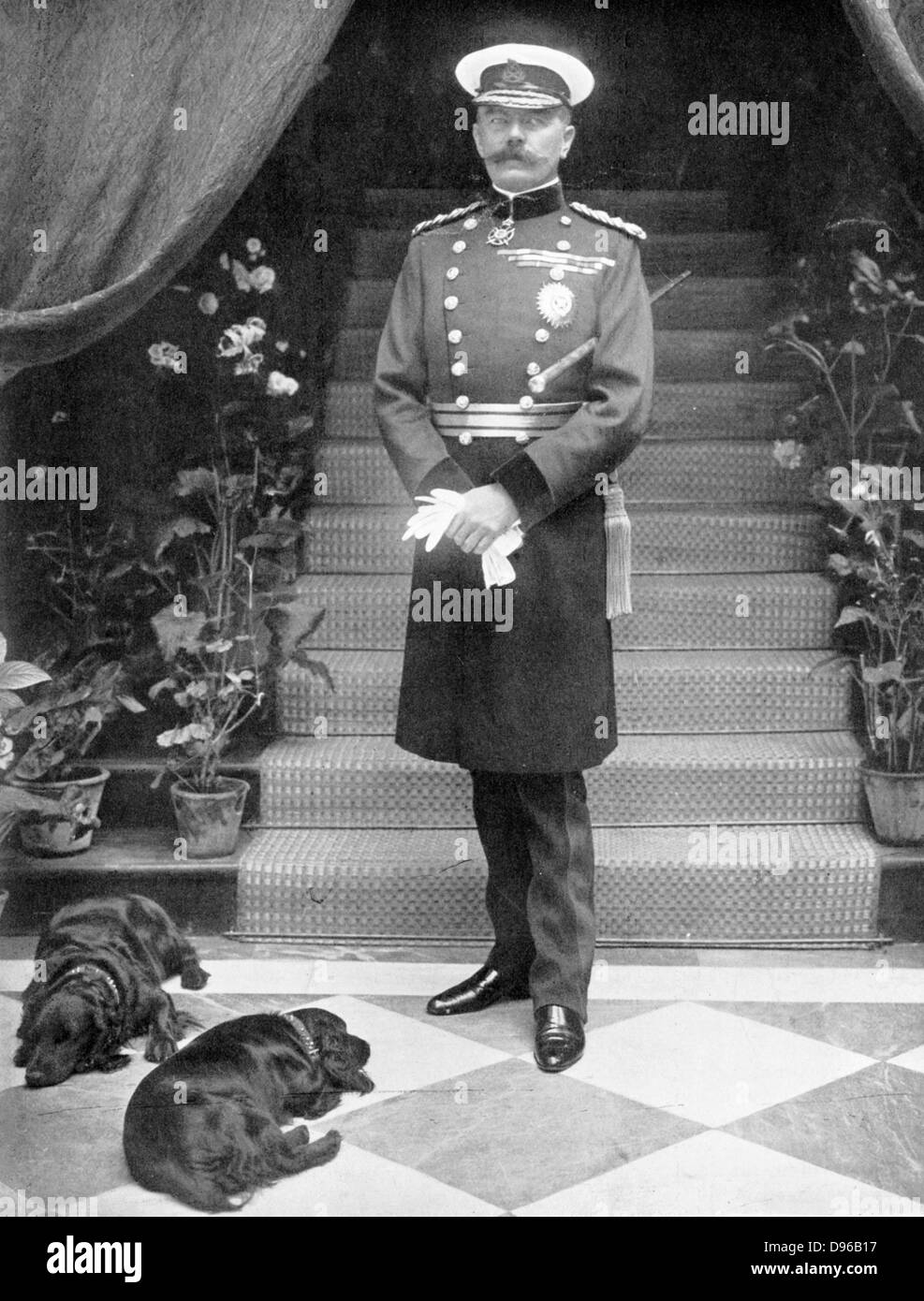 Horatio Herbert Kitchener (1850-1911) Irische - geborener britischer Soldat und Staatsmann. Verloren, wenn "HMS Hampshire 'aus Orkney vom 6. Juni 1916 abgebaut. Stockfoto