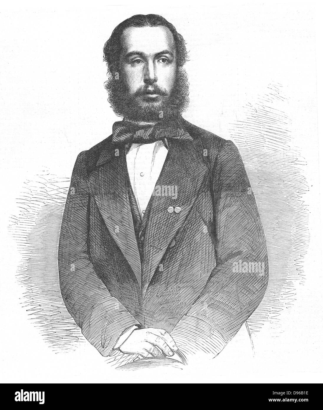 Maximilian (1832-1867) Kaiser von Mexiko aus dem Jahr 1864, erschossen 9. Juni 1867. Holzstich von 1864. Stockfoto