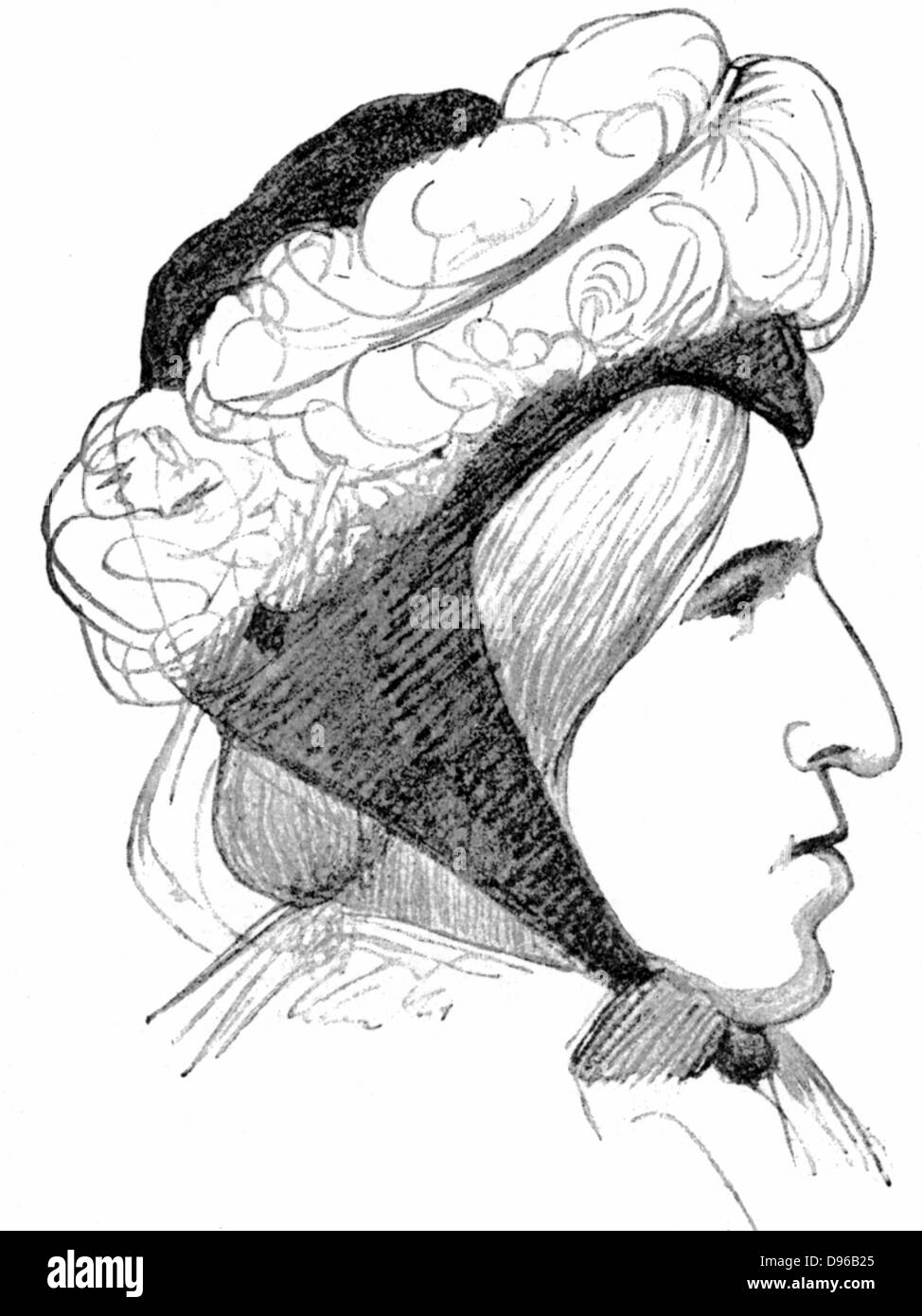 George Eliot - Pseudonym Mary Ann Evans (1819-1880). Englischer Schriftsteller, Dichter und Kritiker. Von der Skizze von Lady Alma Tadema, 1877 Stockfoto