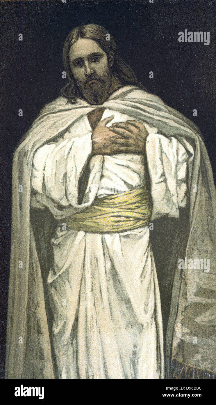 Unseres Herrn Jesus Christus.   Illustration von J.J.Tissot für seine "Leben unseres Erlösers Jesus Christus", 1897. Oleographie. Stockfoto