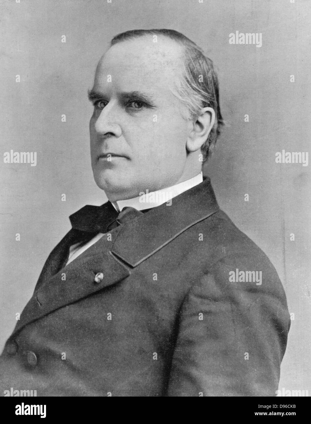 William McKinley (1843-1901), 25. Präsident der USA von 1896. Erschossen von Anarchisten Leon Czolgosz bei den Panamerikanischen Ausstellung in Buffalo, 6. September 1901 und 14. Sept. gestorben Von "Sphäre", London, 14. September 1901 Stockfoto