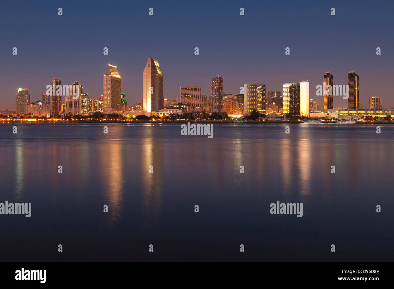 San Diego Skyline, California, Vereinigte Staaten von Amerika Stockfoto