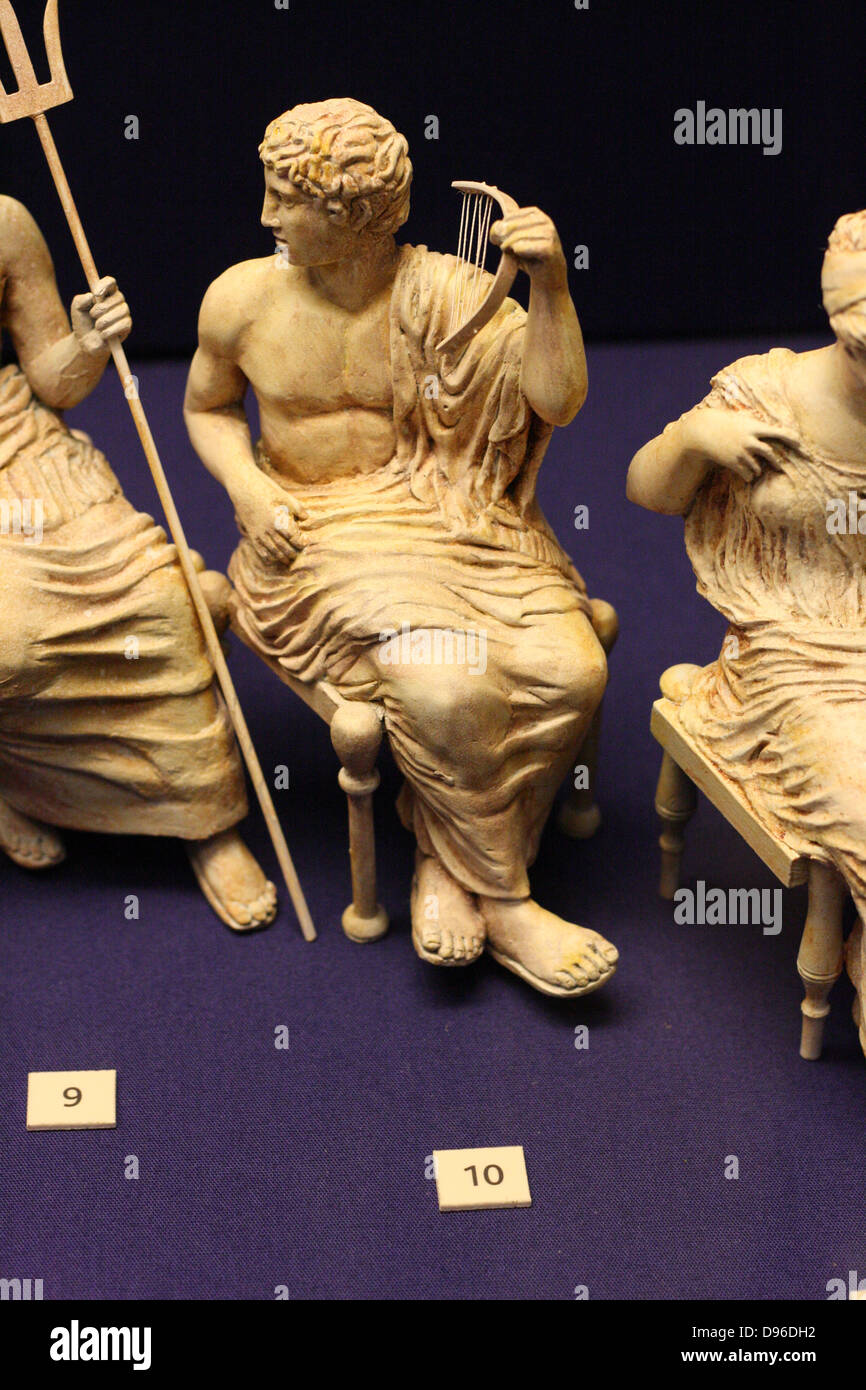 3-D-Erholung der Olympischen Götter des Parthenon Frieze. Von Bildhauern aus der Tsukuba University, Tokyo Universität der Künste. Stockfoto