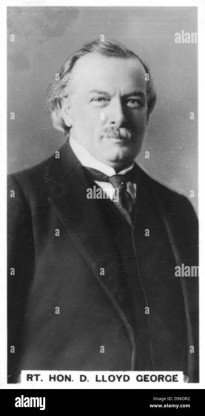 David Lloyd George, Earl Lloyd-George von Dwyfor (1863-1945), liberaler Staatsmann in Manchester, Lancashire geboren. Der britische Premierminister 1916-1922. Stockfoto David Lloyd George, Earl Lloyd-George von Dwyfor (1863-1945), liberaler Staatsmann in Manchester, Lancashire geboren. Der britische Premierminister 1916-1922. Stockfoto