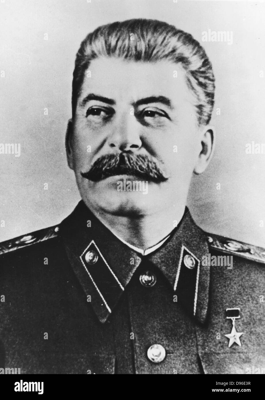 Russische kommunistische Diktator Joseph Stalin (1879-1953). Stockfoto