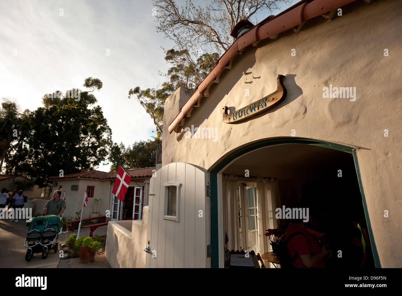 Internationalen Cottages, Balboa Park, San Diego, Kalifornien, Vereinigte Staaten von Amerika Stockfoto