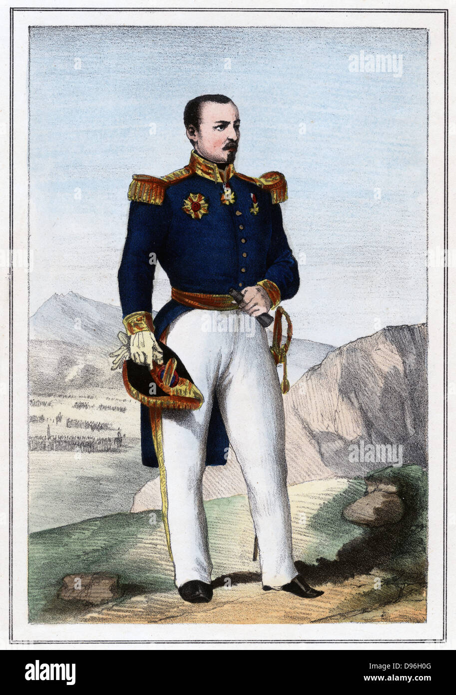 Pierre Francois Joseph Redoute (1810-1861) Französischer Soldat, 1857. Aktiv in der Französischen algerischen Kampagnen (1834-1852). Im Krimkrieg (Russisch-türkischen Krieg (1853-1856) war er an der Alma, Sebastapol Inkermann und. Erstellt Marschall von Frankreich (1856). Stockfoto