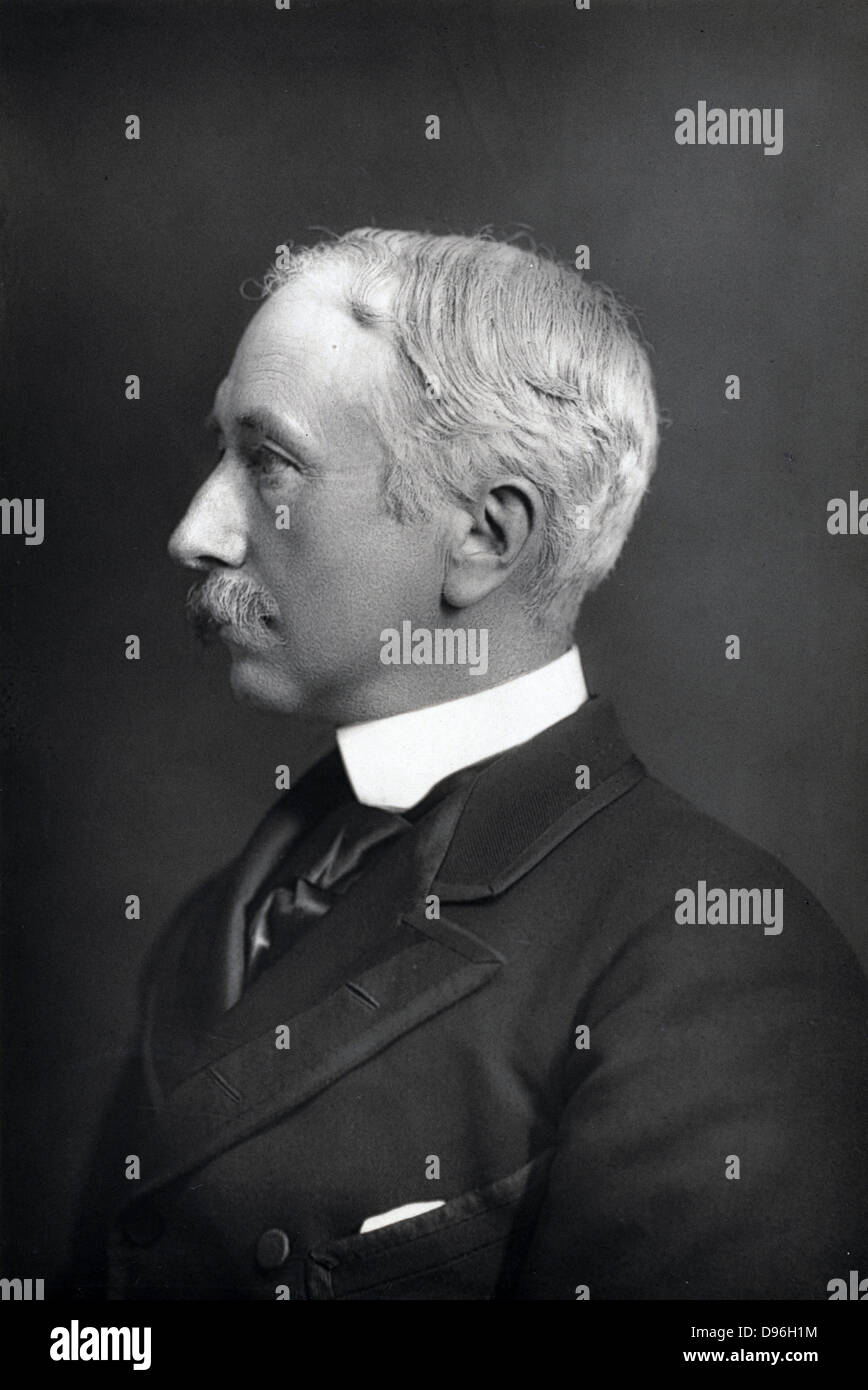 Garnet Joseph Wolseley, Viscount Wolseley (1833-1913) Irish-born Englischer Soldat, c 1890. Oberbefehlshaber der britischen Armee 1890-95). Im Jahr 1885 kamen in Khartum zu spät entlasten Allgemein Allgemein Gordon zu entlasten. Von "Das Kabinett Portrait Gallery'. (London, 1890-1894). Foto. Woodburytype. Stockfoto