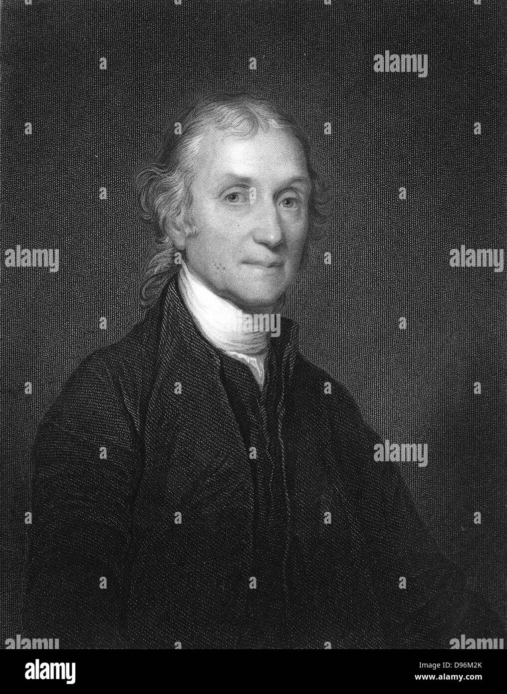 Joseph Priestley (1733-1804) englischer Chemiker und Non-Conformist Minister. Einer der Entdecker von Sauerstoff. Von Sheridan Muspratt 'Chemie', William Mackenzie, London, c 1860. Stockfoto