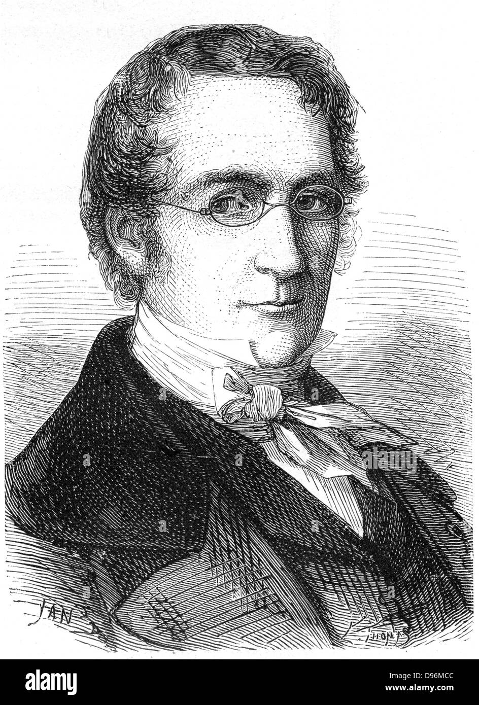 Joseph Louis Gay-Lussac (1778 – 1850), französischer Chemiker, Physiker und Ballonfahrer Stockfoto