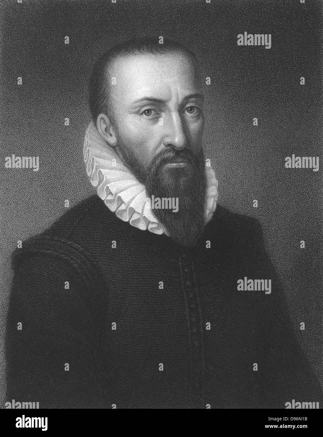 Ambrose Paré (1509-1590) französischen Militärarzt. Aus "Die Galerie von Porträts", Vol.V, Charles Knight, London, 1835 Stockfoto