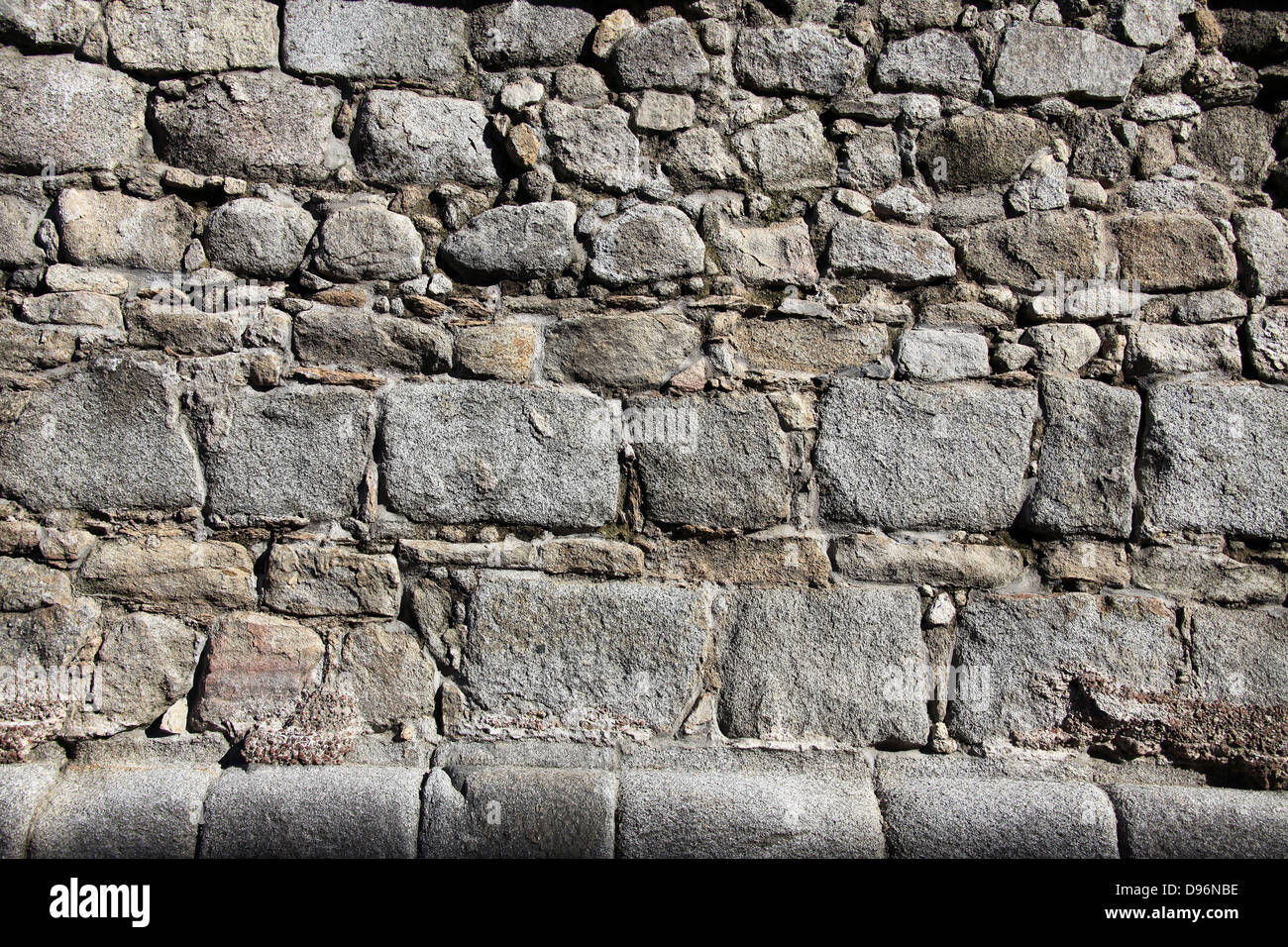 Steinmauer, Évora Portugal Stockfoto