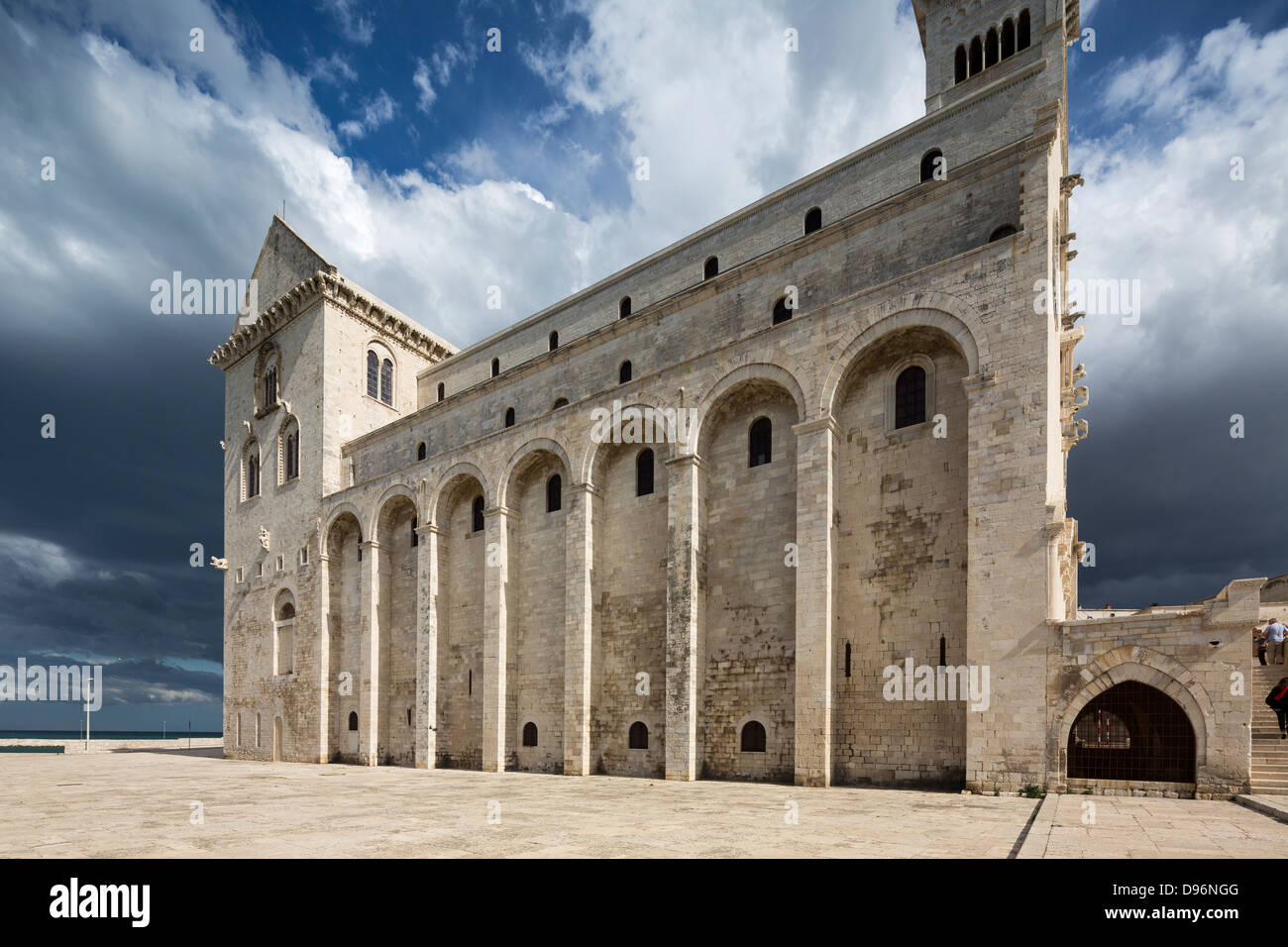 Außenfassade, Trani Kathedrale, Apulien, Italien Stockfoto