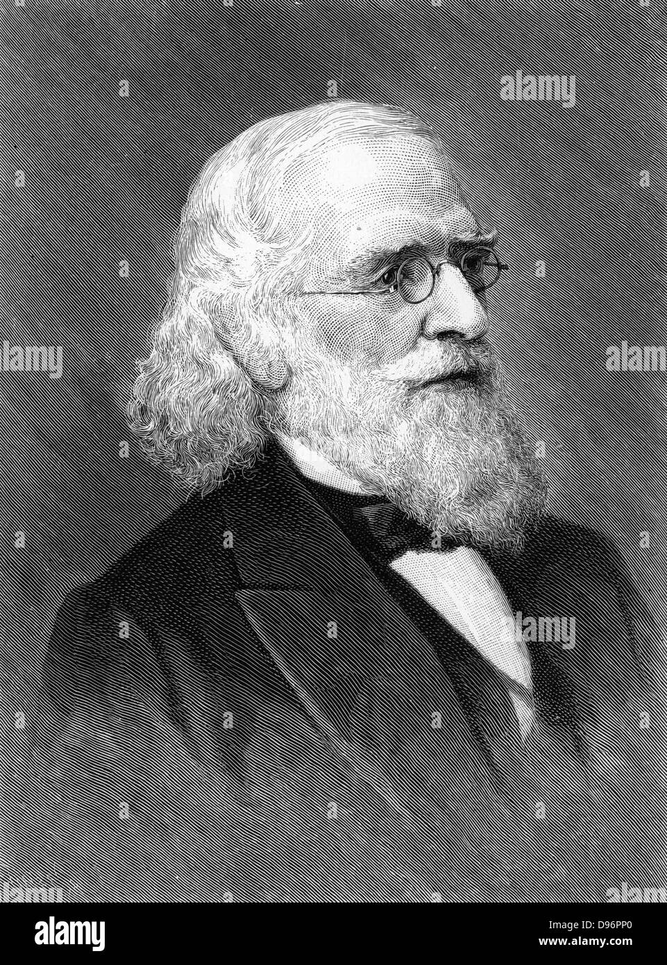 Isaac Lea (1792-1886) amerikanischer Verleger, Geologe und Conchologist. [1896]. Präsident der Akademie der Naturwissenschaften, Philadelphia, 1858-1863. (New York, 1896). Gravur Stockfoto